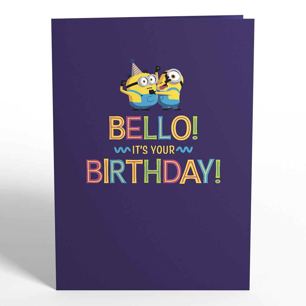 Minions Bello Birthday! Pop-Up Card