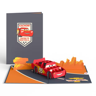 Disney and Pixar Cars Lightning McQueen Kachow! Birthday Pop-Up Card greeting card -  Lovepop
