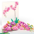 Watercolor Orchid Pop-Up Card
