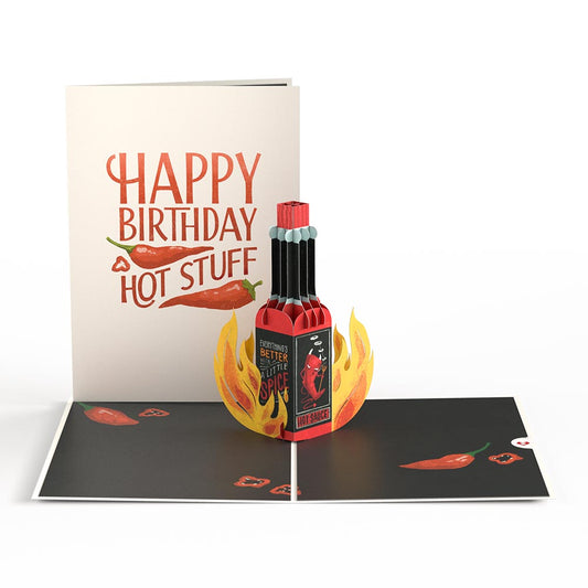 Happy Birthday Hot Stuff Pop-Up Card