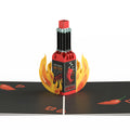 Happy Birthday Hot Stuff Pop-Up Card