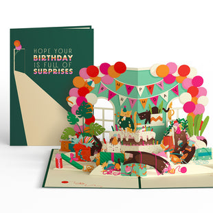 Party Cats Birthday Pop-Up Card greeting card -  Lovepop