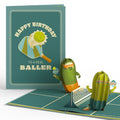 Pickleball Birthday Baller Pop-Up Card