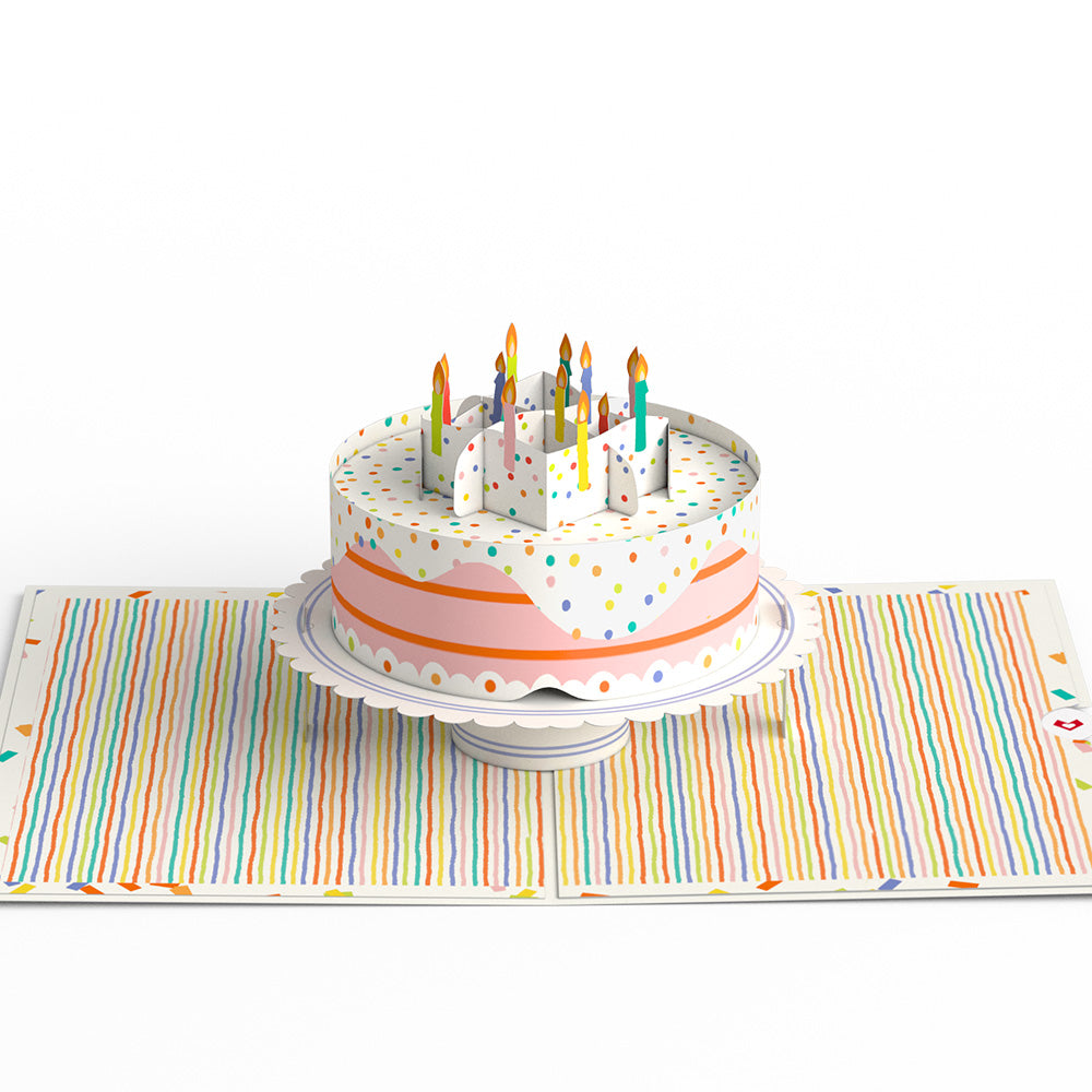 Happy Birthday to You! Confetti Cake Pop-Up Card