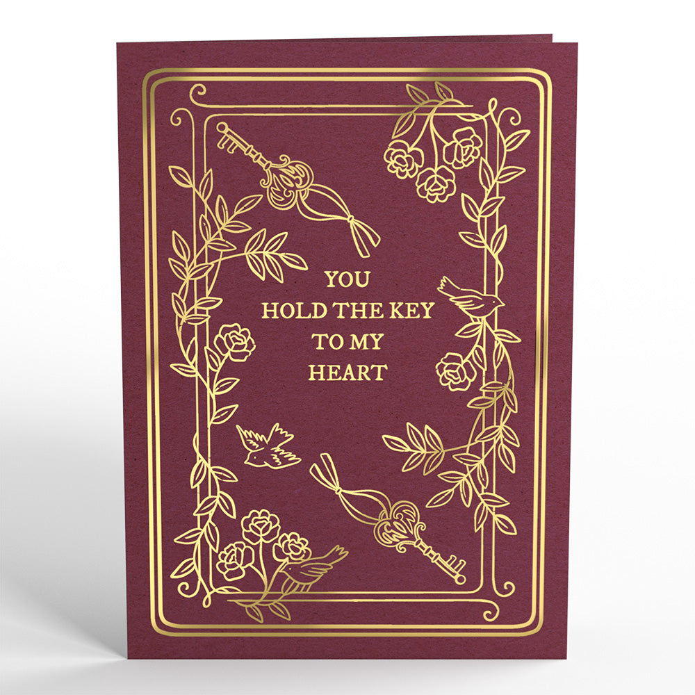 Key To My Heart Anniversary Pop-Up Card