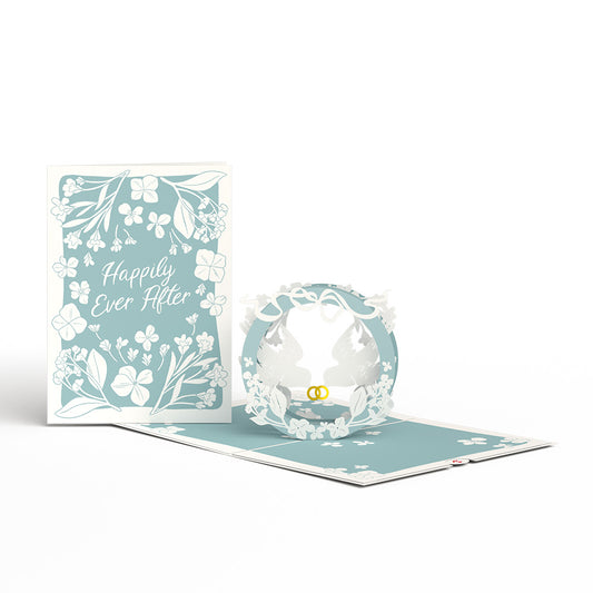 Happily Ever After Love Birds Pop-Up Card