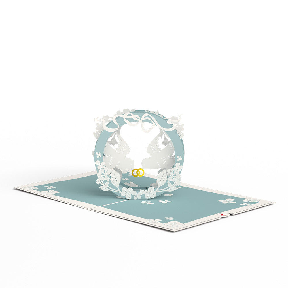 Happily Ever After Love Birds Pop-Up Card