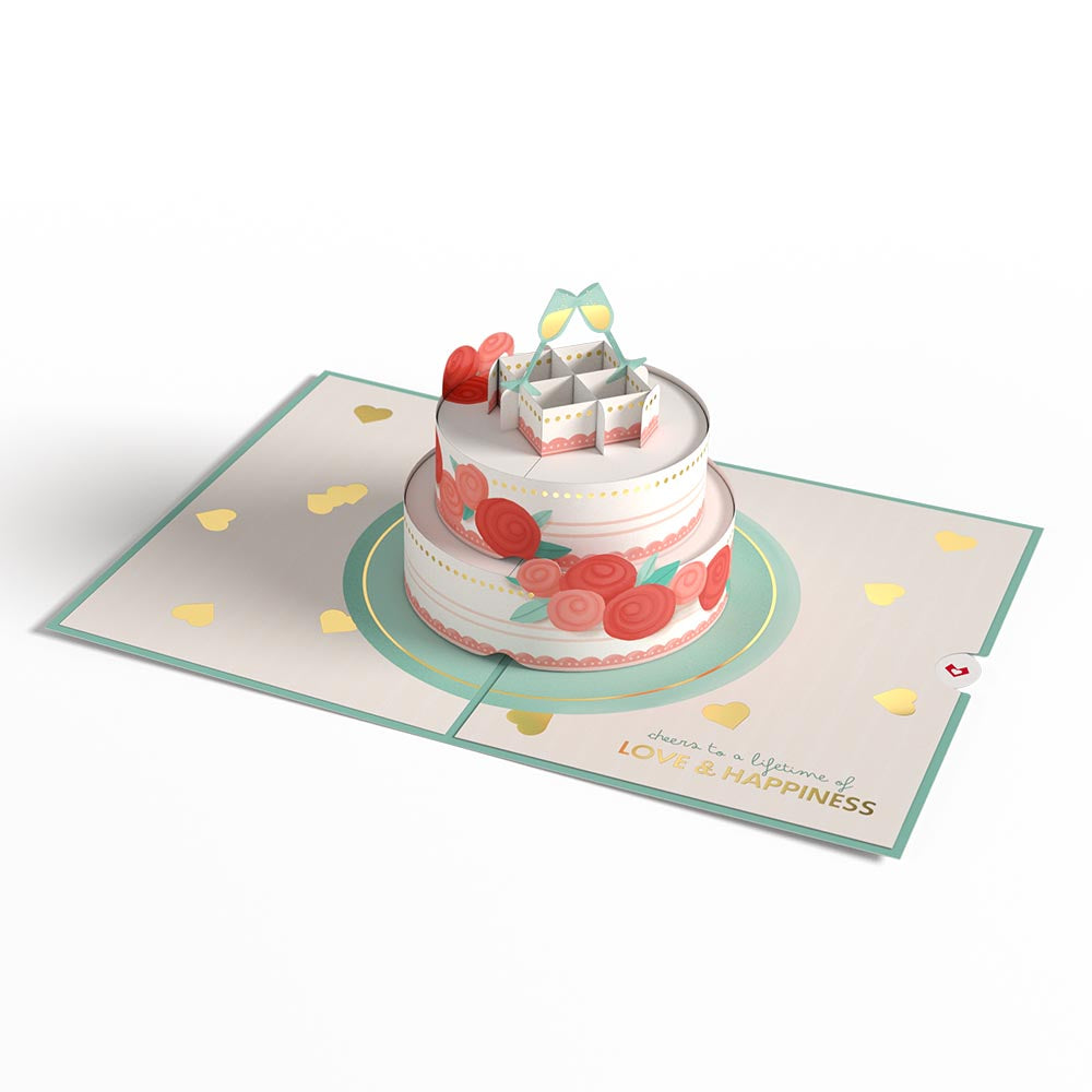 Eat, Drink, and Be Married Pop-Up Card