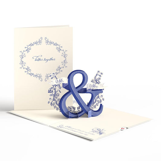 Better Together Mr. & Mrs. Wedding Pop-Up Card