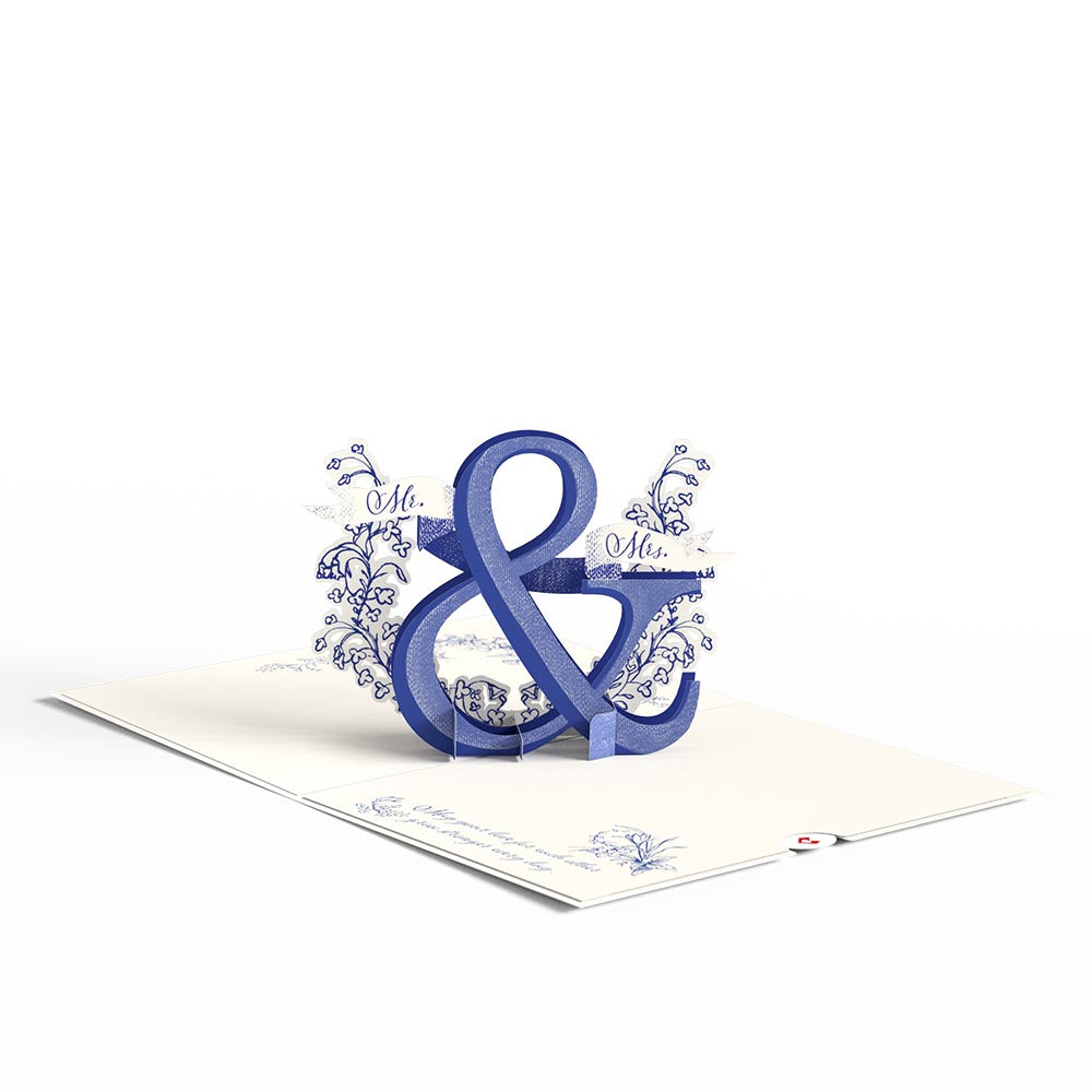 Better Together Mr. & Mrs. Wedding Pop-Up Card