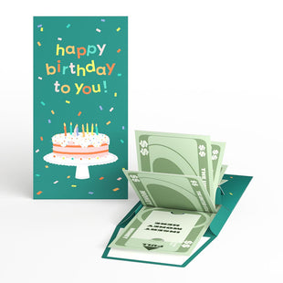 Happy Birthday to You! Confetti Cake Money Holder greeting card -  Lovepop