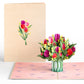 Cheerful Tulips Pop-Up Card
