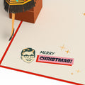 A Christmas Story Holiday Leg Lamp Pop-Up Card & Flower Buds Bouquet Bundle