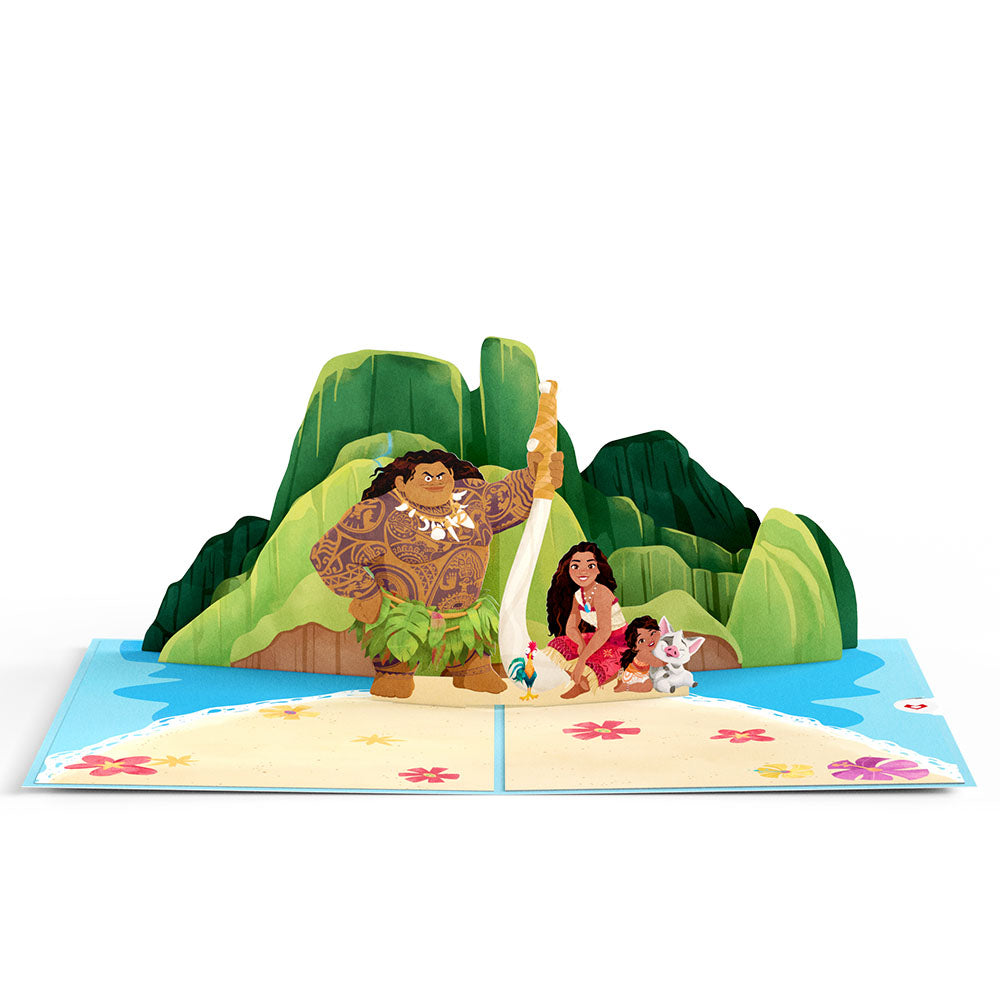 Disney's Moana 2 Epic Birthday Pop-Up Card