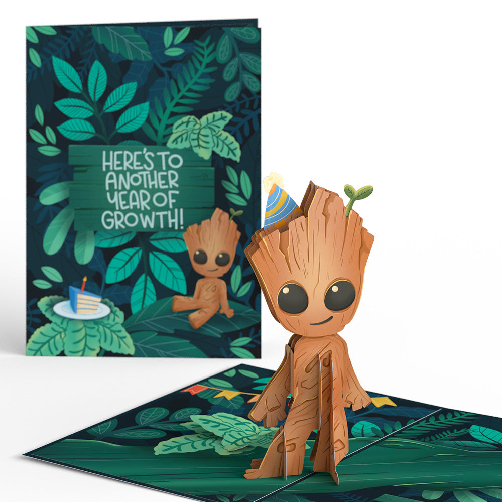 Groot Card Marvel's Guardians of the Galaxy Groot Year of Growth Birthday Pop-Up ...
