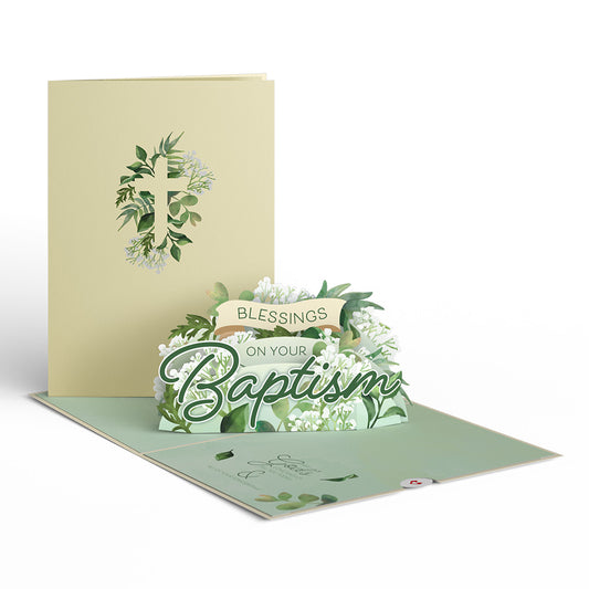 Blessings on Your Baptism Pop-Up Card