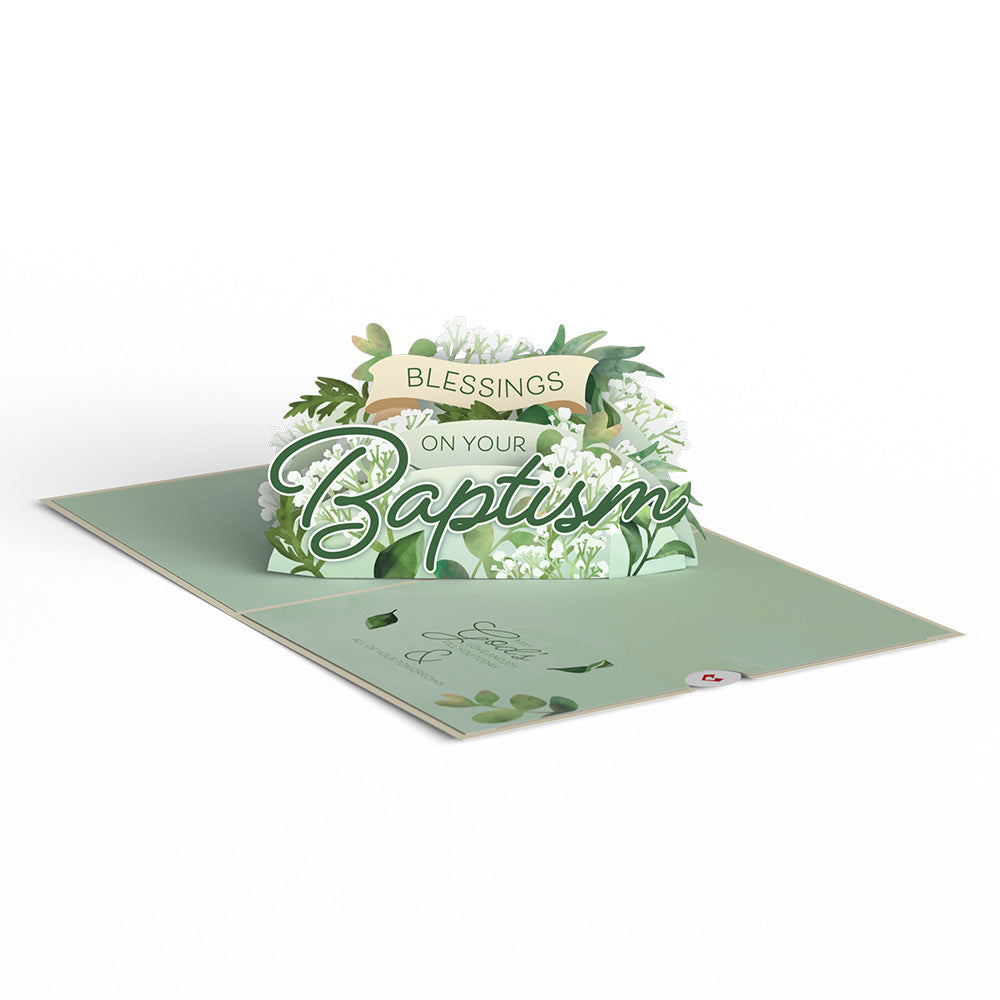 Blessings on Your Baptism Pop-Up Card