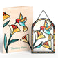 Thinking of You Hummingbird Suncatcher Card