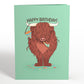 Highland Cow Birthday Pop-Up Card