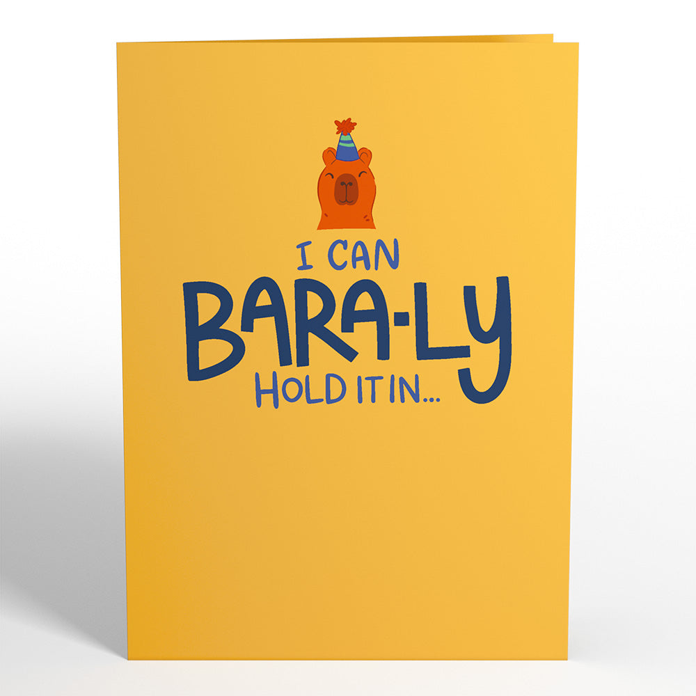 Capybara Birthday Pop-Up Card