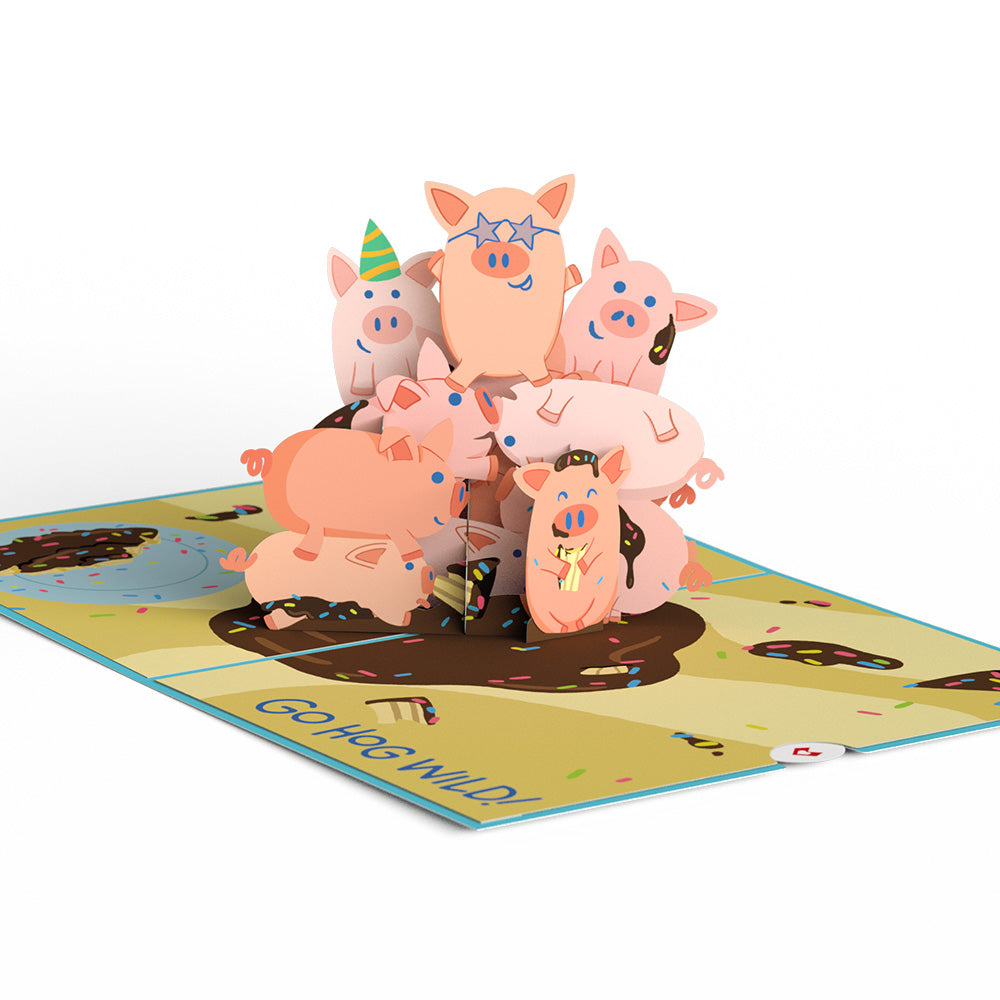 Hog Wild Birthday Pop-Up Card
