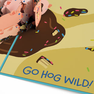 Hog Wild Birthday Pop-Up Card