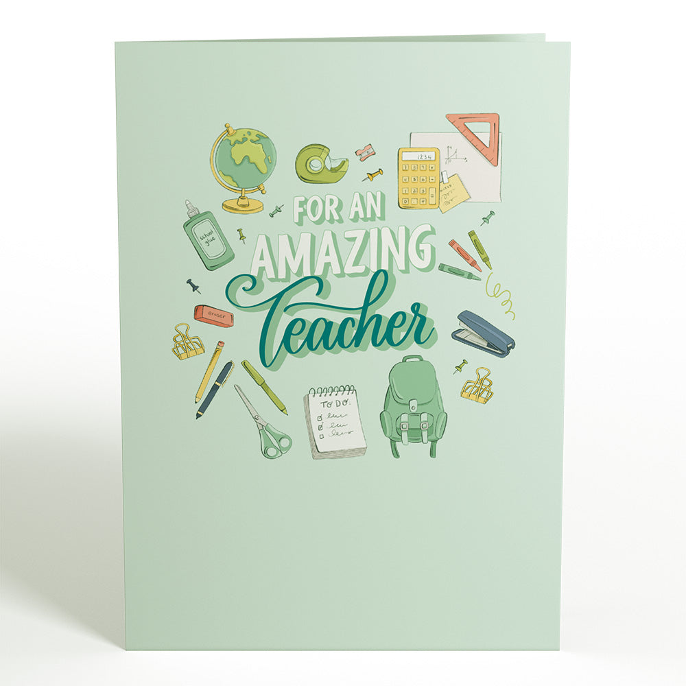 Amazing Teacher Apple Pop-Up Card