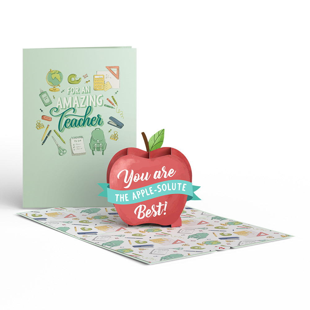 Amazing Teacher Apple Pop-Up Card