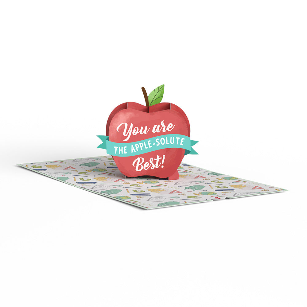 Amazing Teacher Apple Pop-Up Card