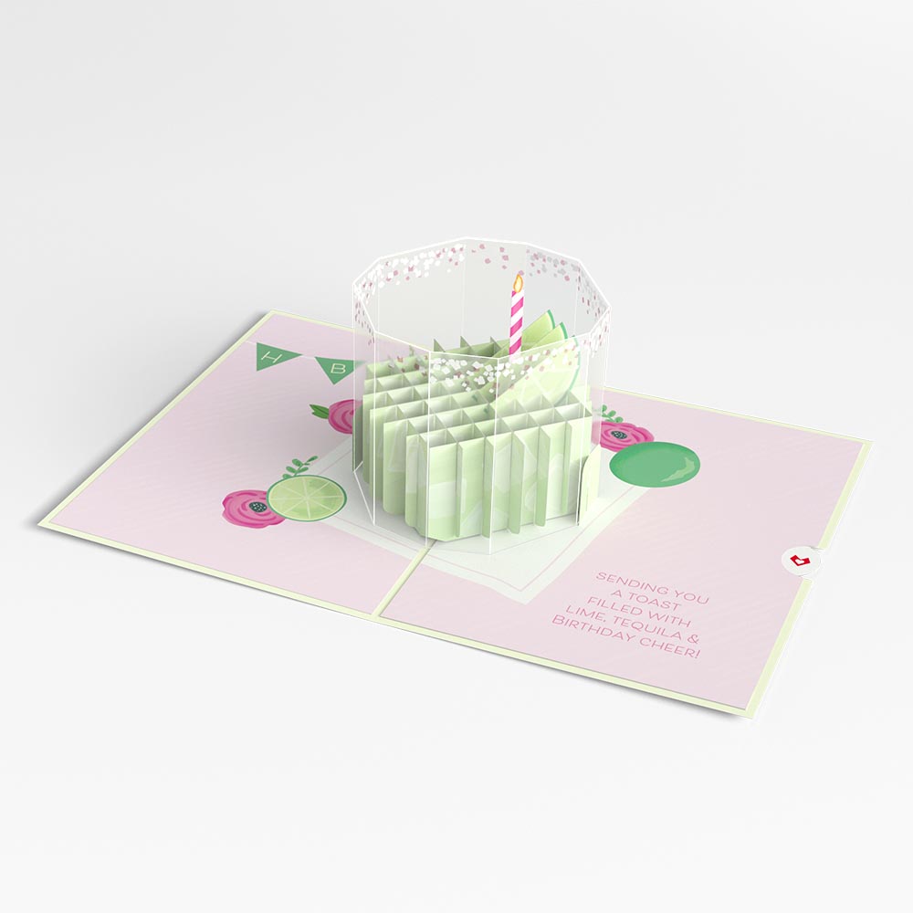 Birthday Margarita Pop-Up Card