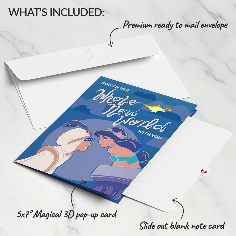 Disney’s Aladdin Whole New World Pop-Up Card