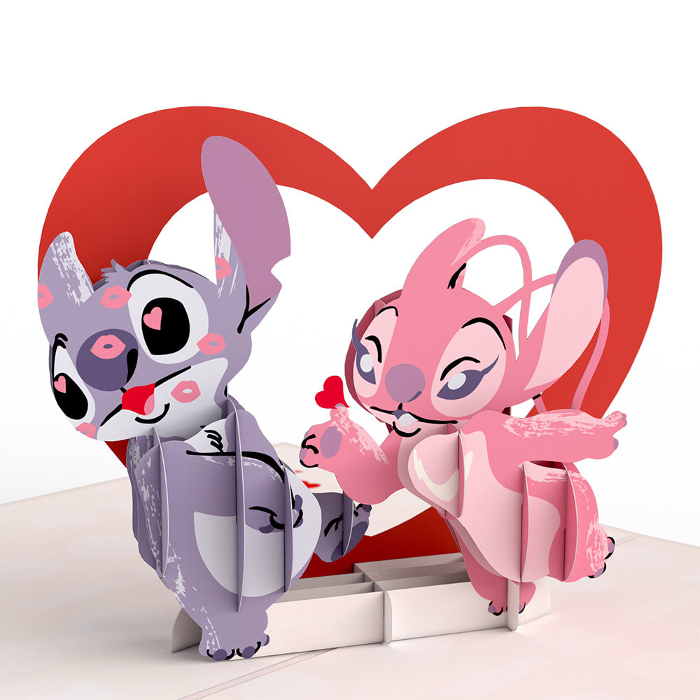 Disney’s Stitch Be Mine Pop-Up Card & Flower Buds Bouquet Bundle