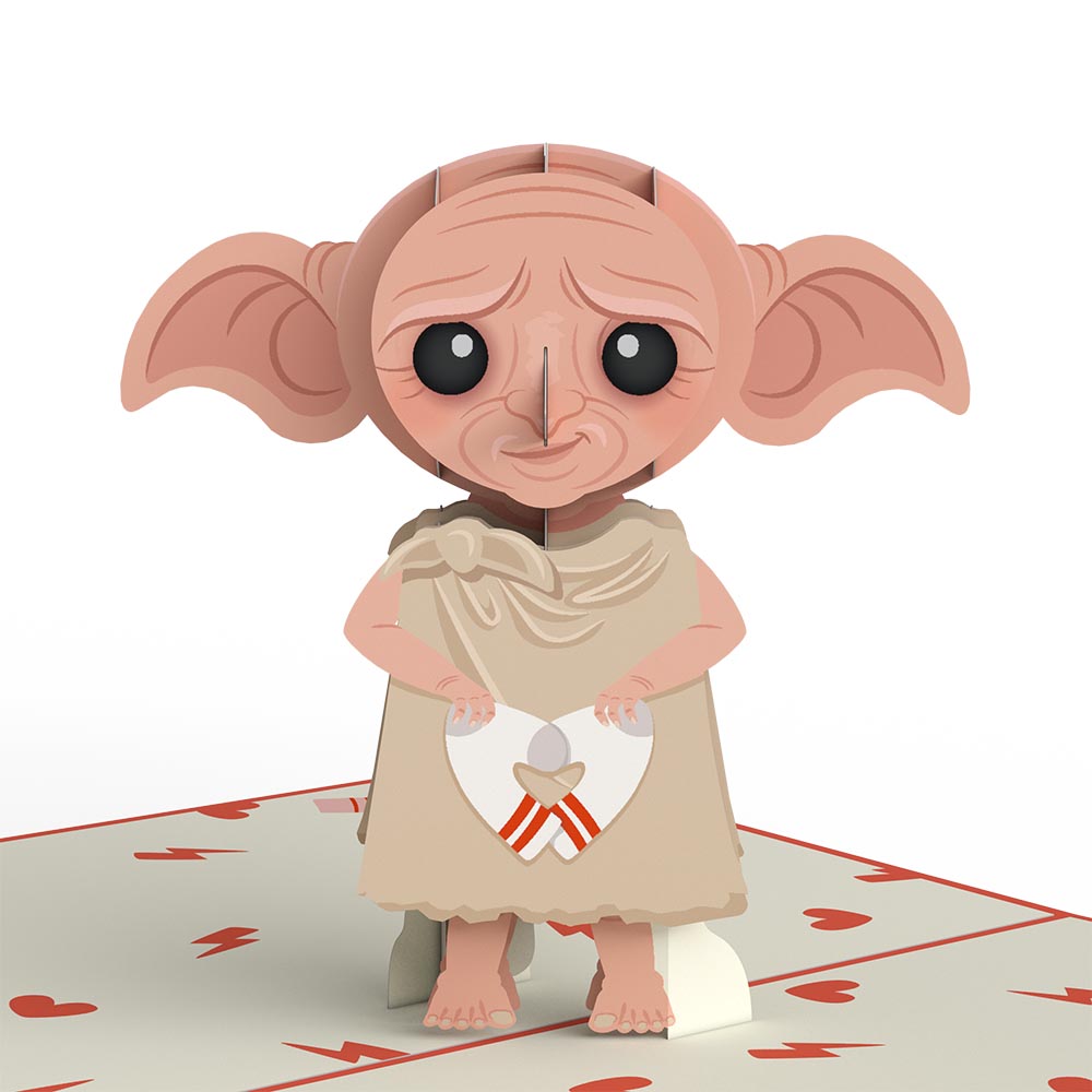Harry Potter™ Dobby™ Valentine’s Day Pop-Up Card & Flower Buds Bouquet Bundle