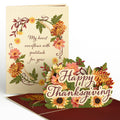 Thanksgiving Gratitude Pop-Up Card & Bouquet Bundle