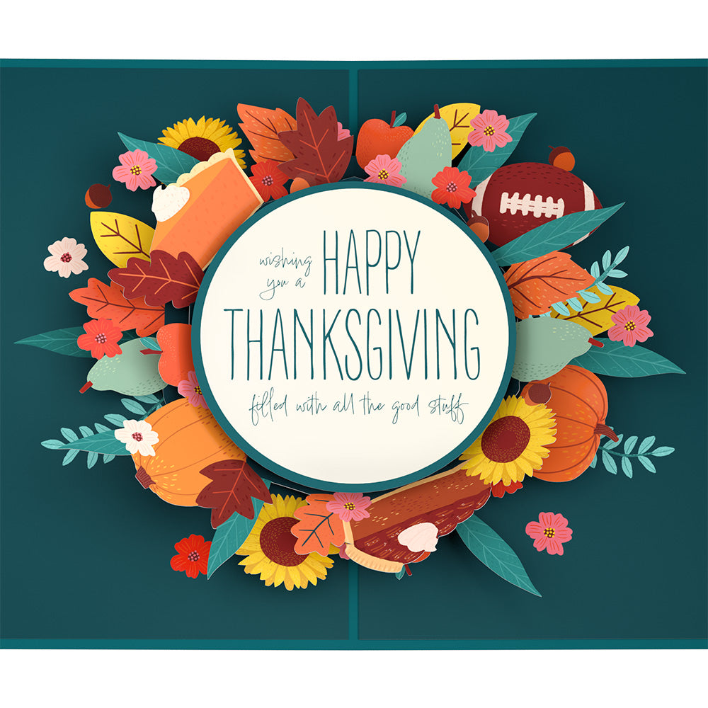 All the Good Stuff Thanksgiving Pop-Up Card