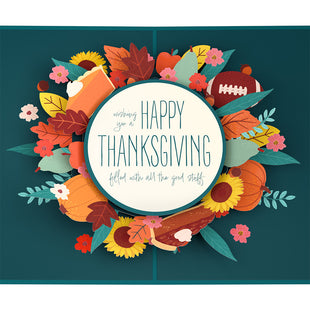 All the Good Stuff Thanksgiving Pop-Up Card
