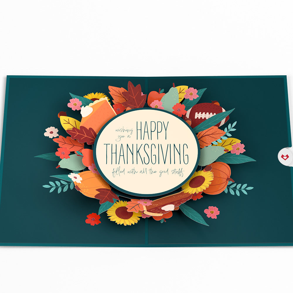 All the Good Stuff Thanksgiving Pop-Up Card