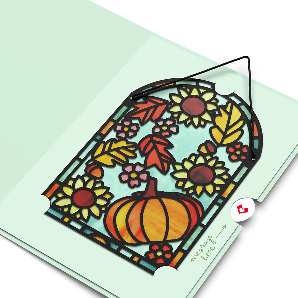 Thankful Suncatcher Card & Pop-Up Bouquet Bundle