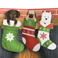 Christmas Dog Stockings Pop-Up Card
