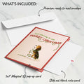 Christmas Dog Stockings Pop-Up Card