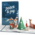 Peace & Joy Woodland Gathering Pop-Up Card