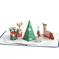 Peace & Joy Woodland Gathering Pop-Up Card