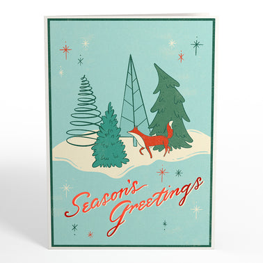 Season's Greetings Snowman Pop-Up Card