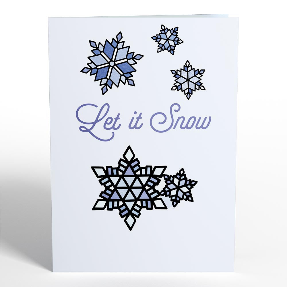 Let It Snow Suncatcher Card & Pop-Up Bouquet Bundle