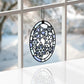 Let It Snow Snowflakes Suncatcher Card