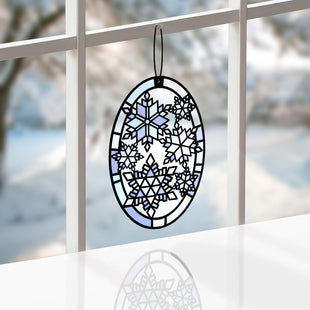 Let It Snow Snowflakes Suncatcher Card greeting card -  Lovepop