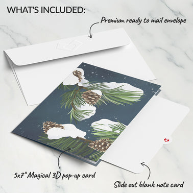 Winter's Eve Vigil Pop-Up Card