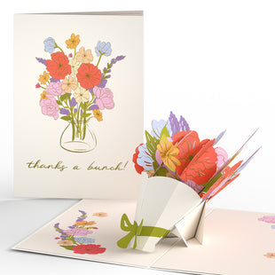 Thanks a Bunch Bouquet Pop-Up Card greeting card -  Lovepop
