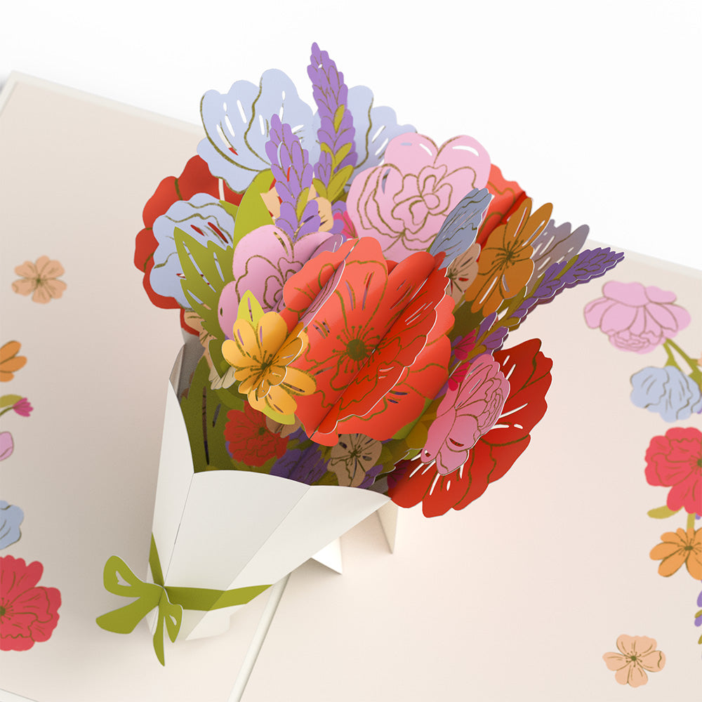 Thanks a Bunch Bouquet Pop-Up Card