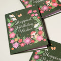 'Happiest Birthday Wishes' Floral Field Mouse Plushpop Card